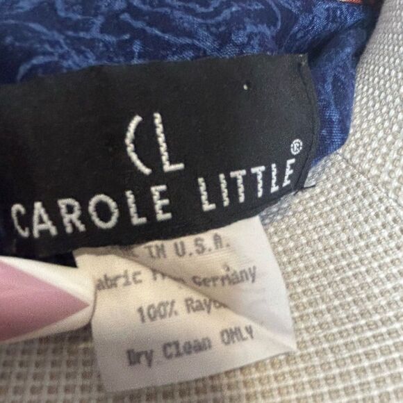 Carole Little Paisley Tapestry Vibrant Blue Kimono with Beading - Picture 12 of 12